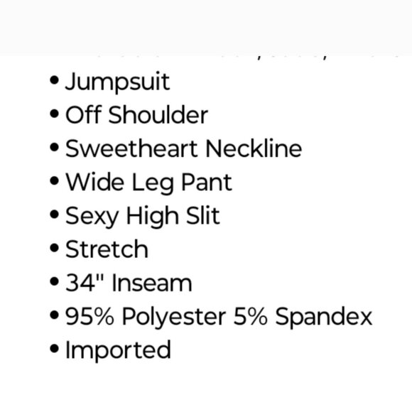 Off shoulder high slit dress jumpsuit - Picture 2 of 5